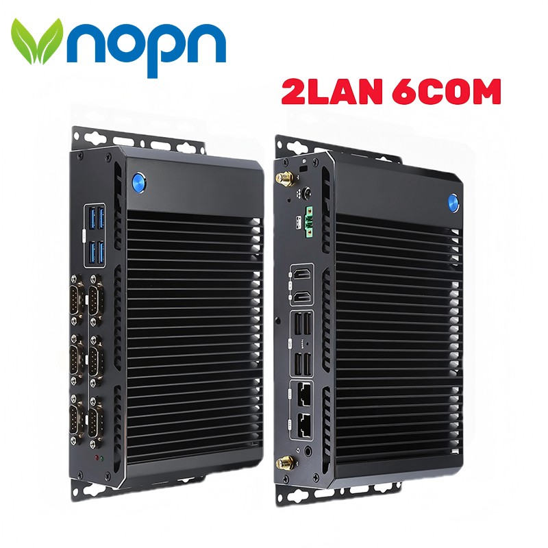 Fanless Industrial Pc Rs485 Core I7 - VNOPN Lüfterloser industrieller Mini-PC Dual NIC