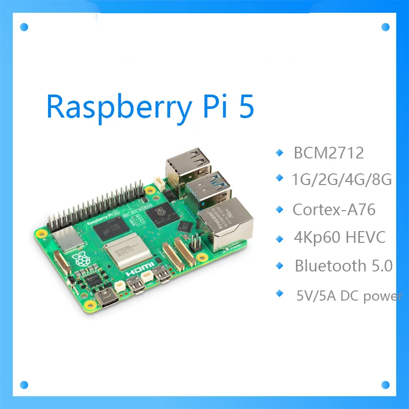 Raspberry Pi 5 8Gb Board - Offizielles Original Raspberry Pi 5 Cortex-A76