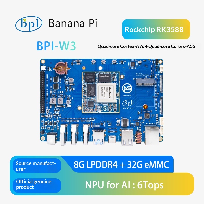 BPI W3 Open-Source-Router-Entw – Rockchip Rk3588 Development Board Bewertung und Preis