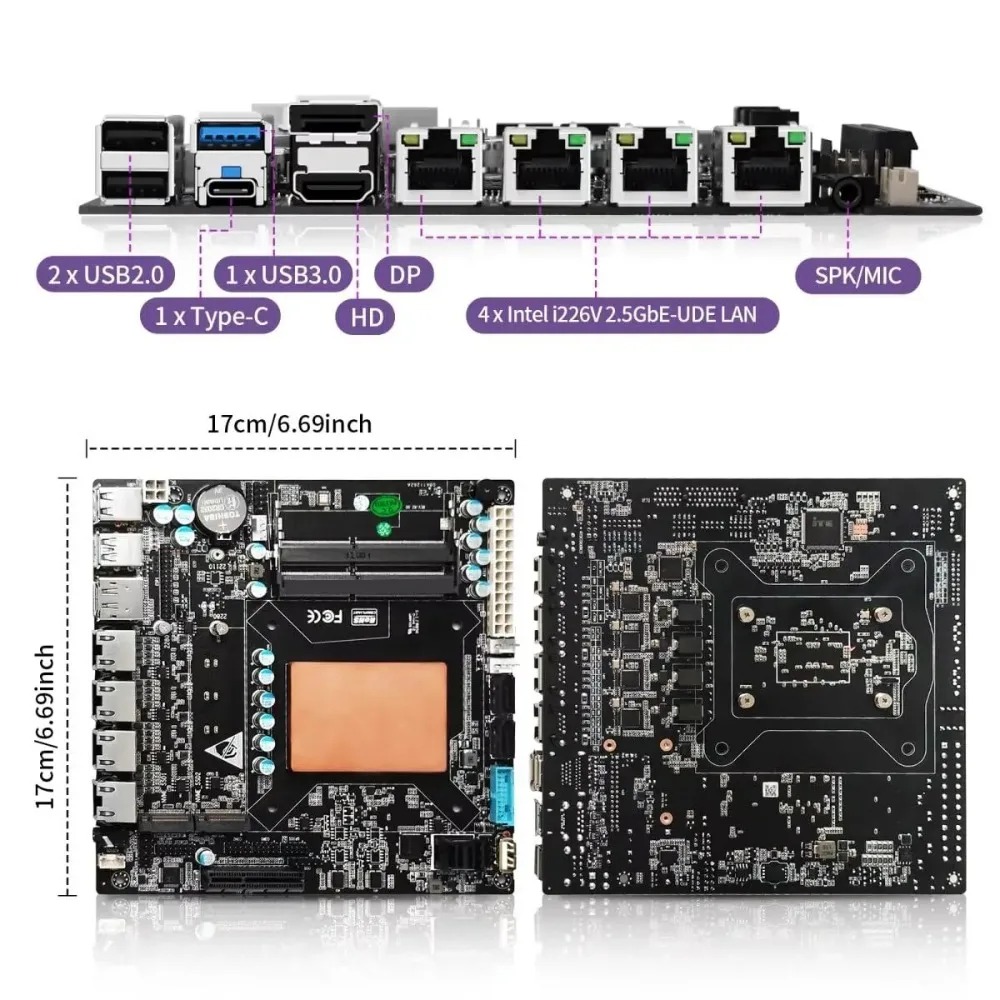 ITX-NAS-Mainboard mit 11. Gen  – Nas Motherboard 8 Sata Mini Itx Bewertung und Preis