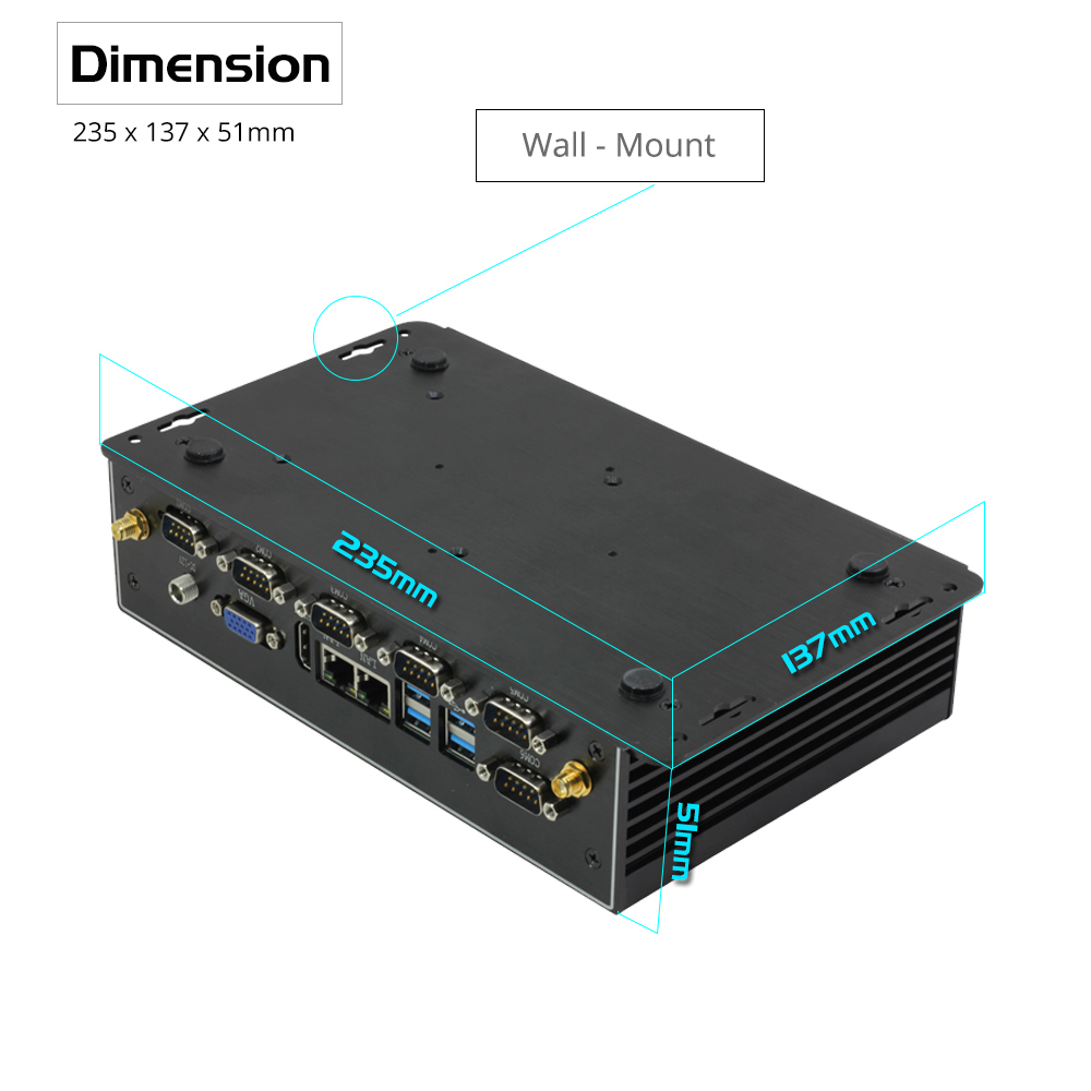Mini-Industrie-PC Lüfterlos Du – Fanless Industrial Pc Rs485 Core I7 Bewertung und Preis